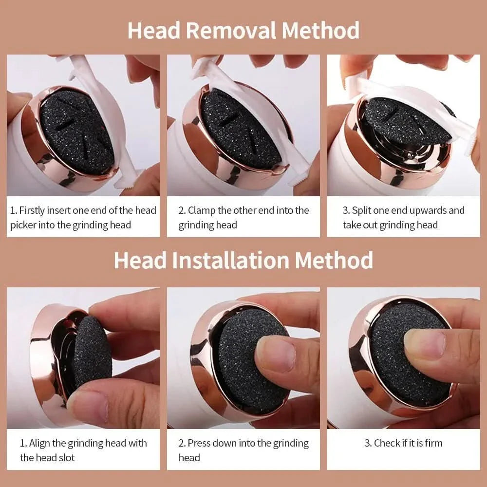 Kalluscare foot care device - Rechargeable callus remover for silky soft feet