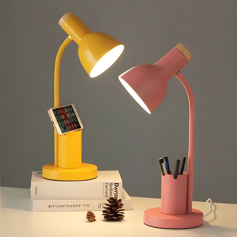 BrightHold – Modern LED Desk Lamp with Pen Holder for Desk & Home
