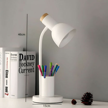 BrightHold – Modern LED Desk Lamp with Pen Holder for Desk & Home