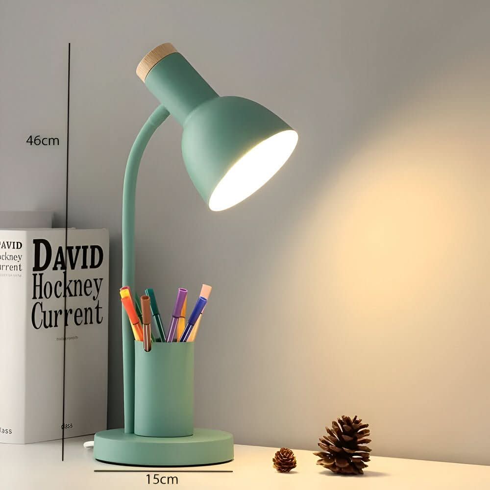 BrightHold – Modern LED Desk Lamp with Pen Holder for Desk & Home