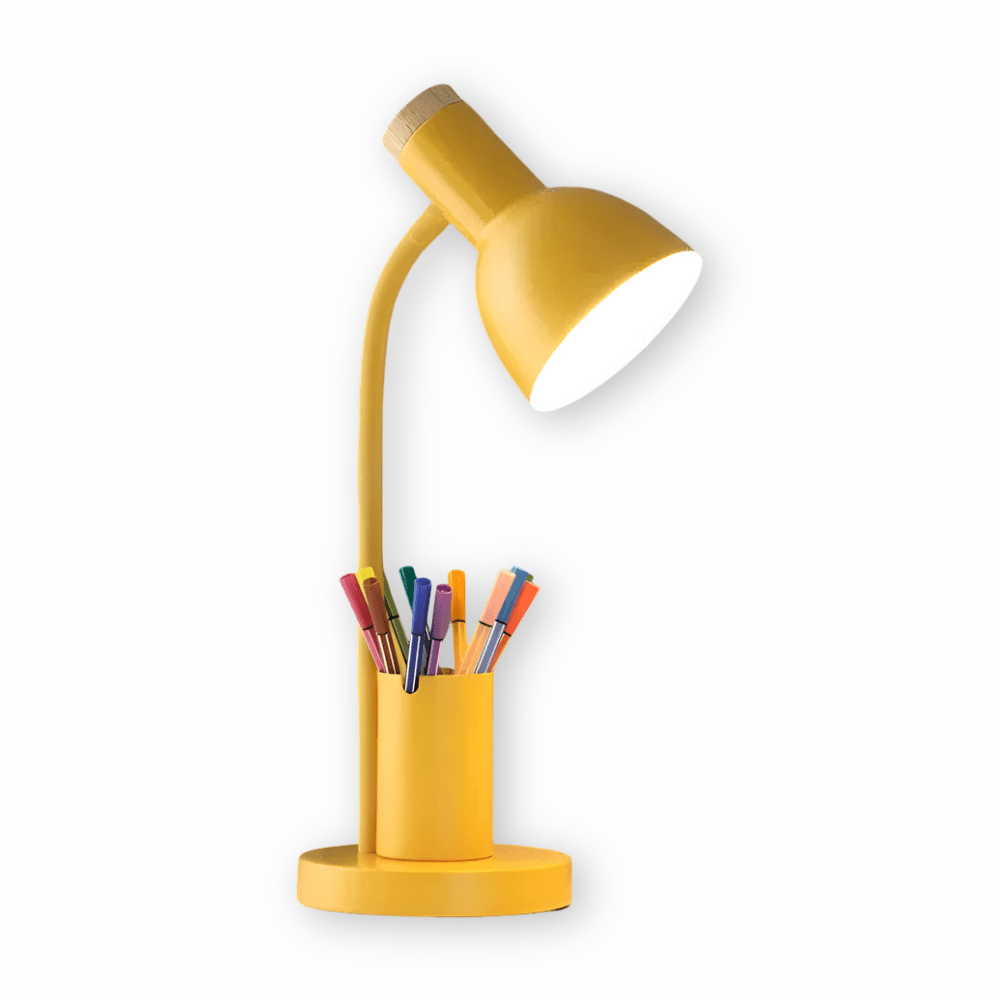 BrightHold – Modern LED Desk Lamp with Pen Holder for Desk & Home