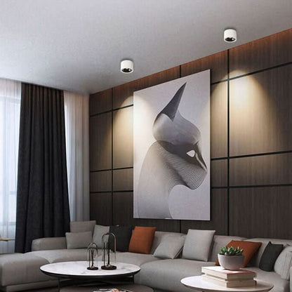 MINISPOT LED - Minimalist ceiling light with adjustable light spot