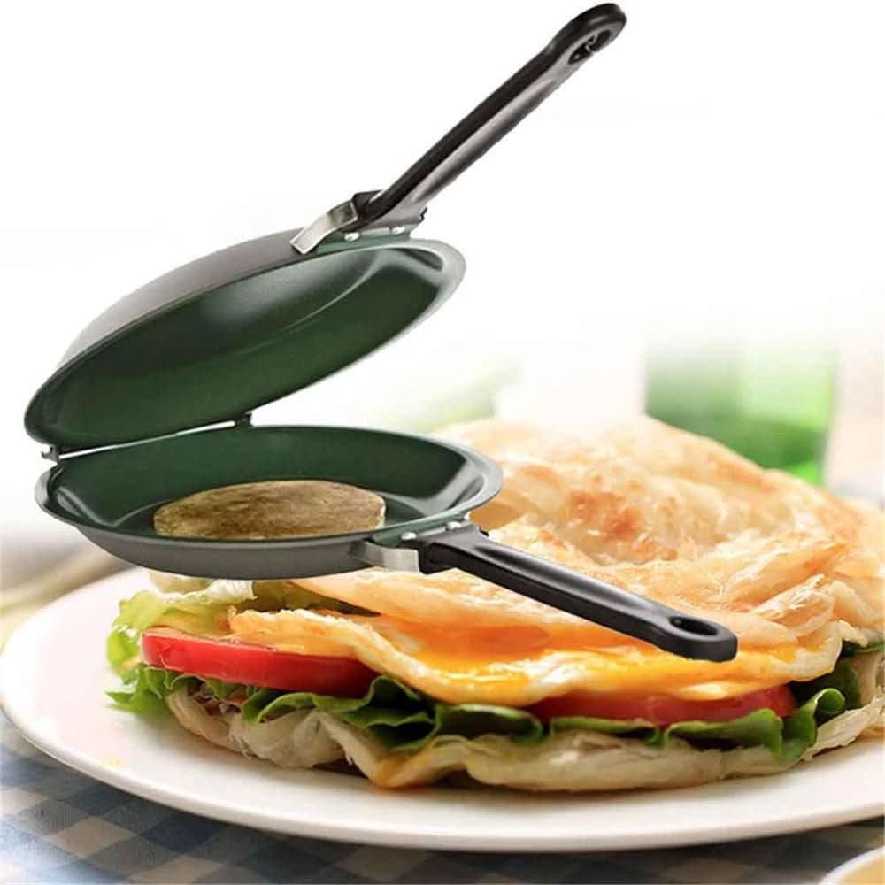 FlipEase Pan - Turning pan with non-stick coating for effortless & low-fat cooking