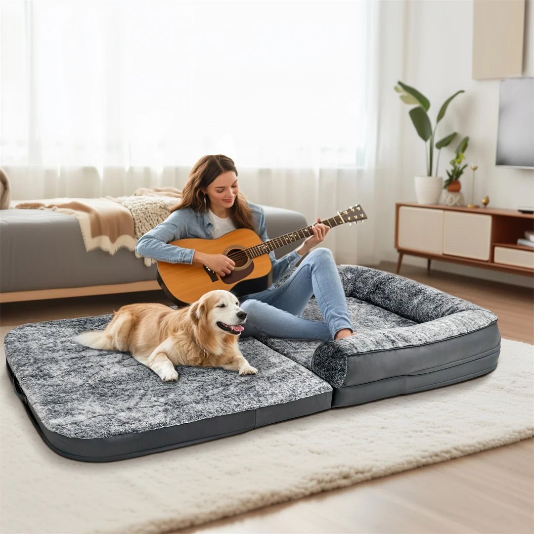 SNUGISLAND – huge 180-cm dog bed for pets and their owners