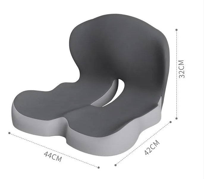 PRESSURISOFT – Memory Foam Relief Pillow for Sciatica Pain & Long-Term Sitting Comfort