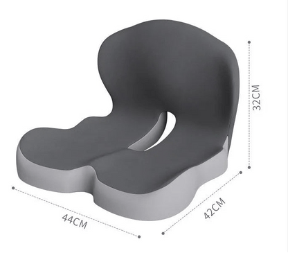 PRESSURISOFT – Memory Foam Relief Pillow for Sciatica Pain & Long-Term Sitting Comfort