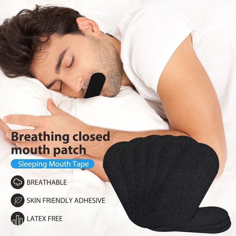 RESTBREATH – 90 Pieces Anti-Snoring Mouth Strips & Breathing Stickers for Better Sleep Quality