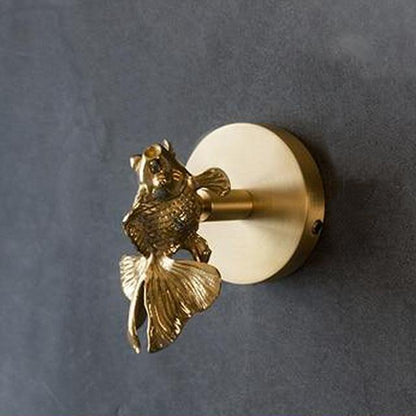GOLDHORN – Decorative Animal Coat Hook made of Brass with Gold Finish