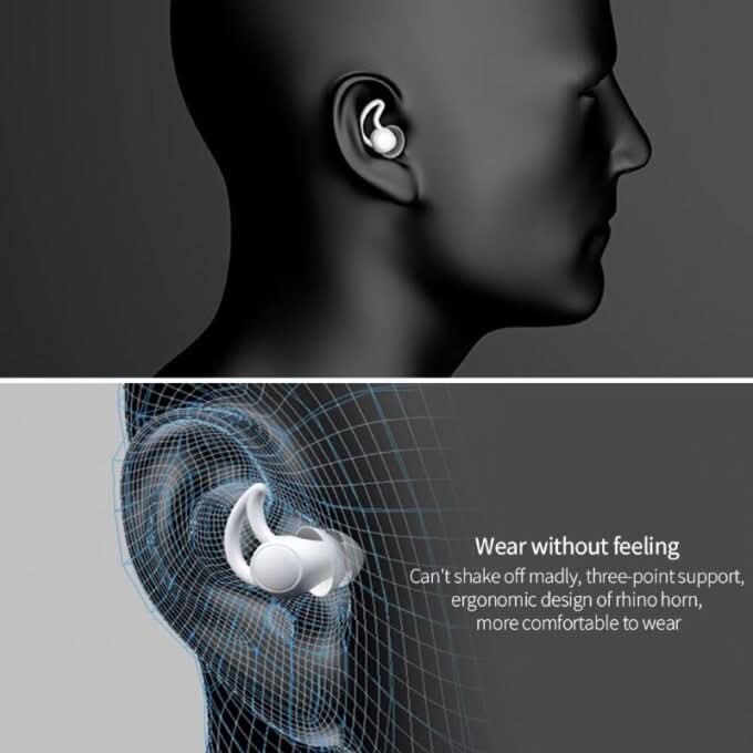 NOCTURA EARPLUGS - Soft silicone earplugs to reduce noise for better sleep