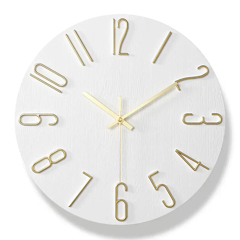 SILENTGRAIN – Frameless Wooden Wall Clock in Scandinavian Minimalist Style