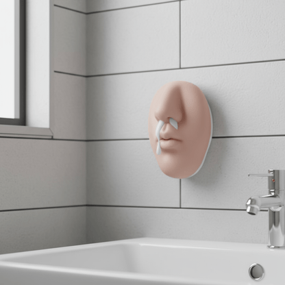 FUNDRIP – Funny nose-shaped soap dispenser for wall mounting for special decoration ideas