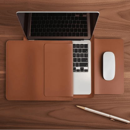 SLEEKARMOR – Elegant PU Laptop Sleeve with Plush Interior for Stylish Protection