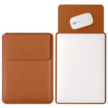 SLEEKARMOR – Elegant PU Laptop Sleeve with Plush Interior for Stylish Protection