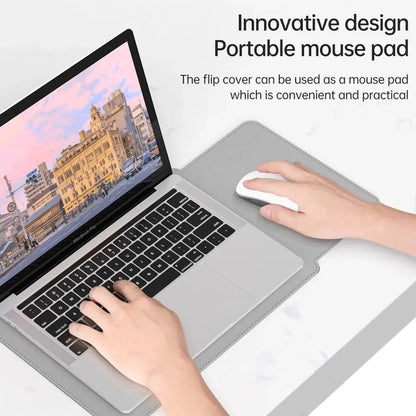 SLEEKARMOR – Elegant PU Laptop Sleeve with Plush Interior for Stylish Protection