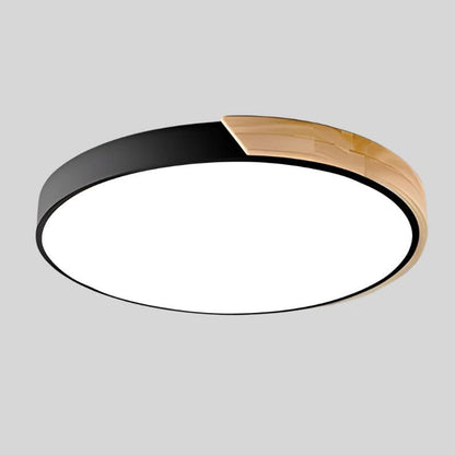 MACAROON LIGHT - Nordic LED ceiling light made of wood for a cosy living ambience