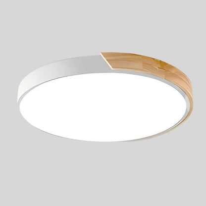 MACAROON LIGHT - Nordic LED ceiling light made of wood for a cosy living ambience