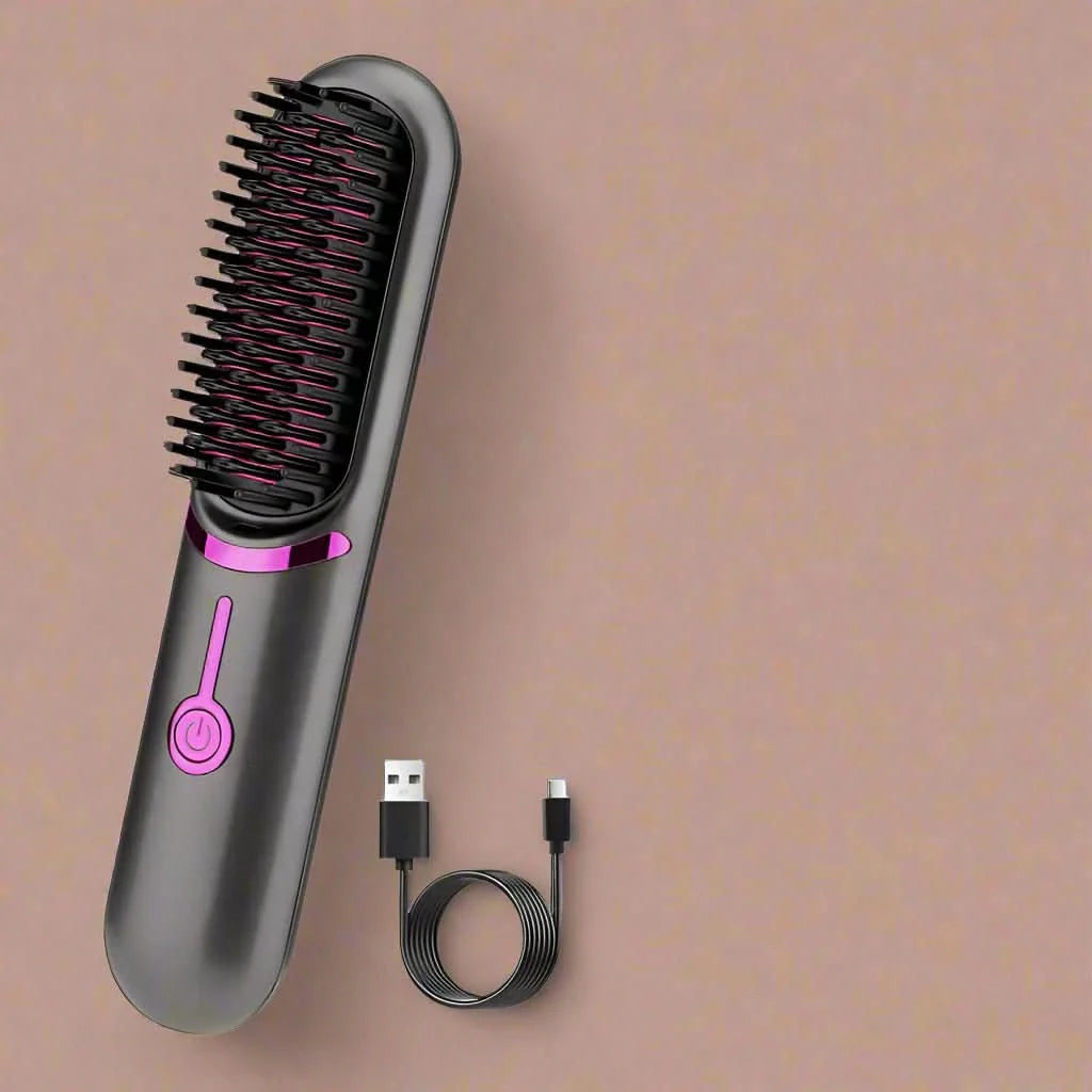 Tima Styler - Cordless straightening brush styler for straight hair everywhere