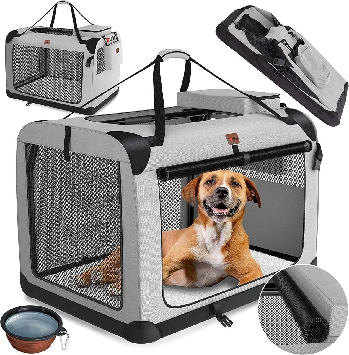 FurTrek Carrier – Foldable Luxury Bag for Stress-Free Travel with Pets