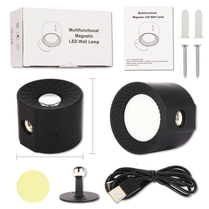 LumiSpin LED wall lamp - Dimmable & 360° rotatable for every home