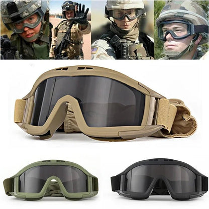 EYEARMOR – Tactical protective glasses with 3 interchangeable lenses for outdoor & sport