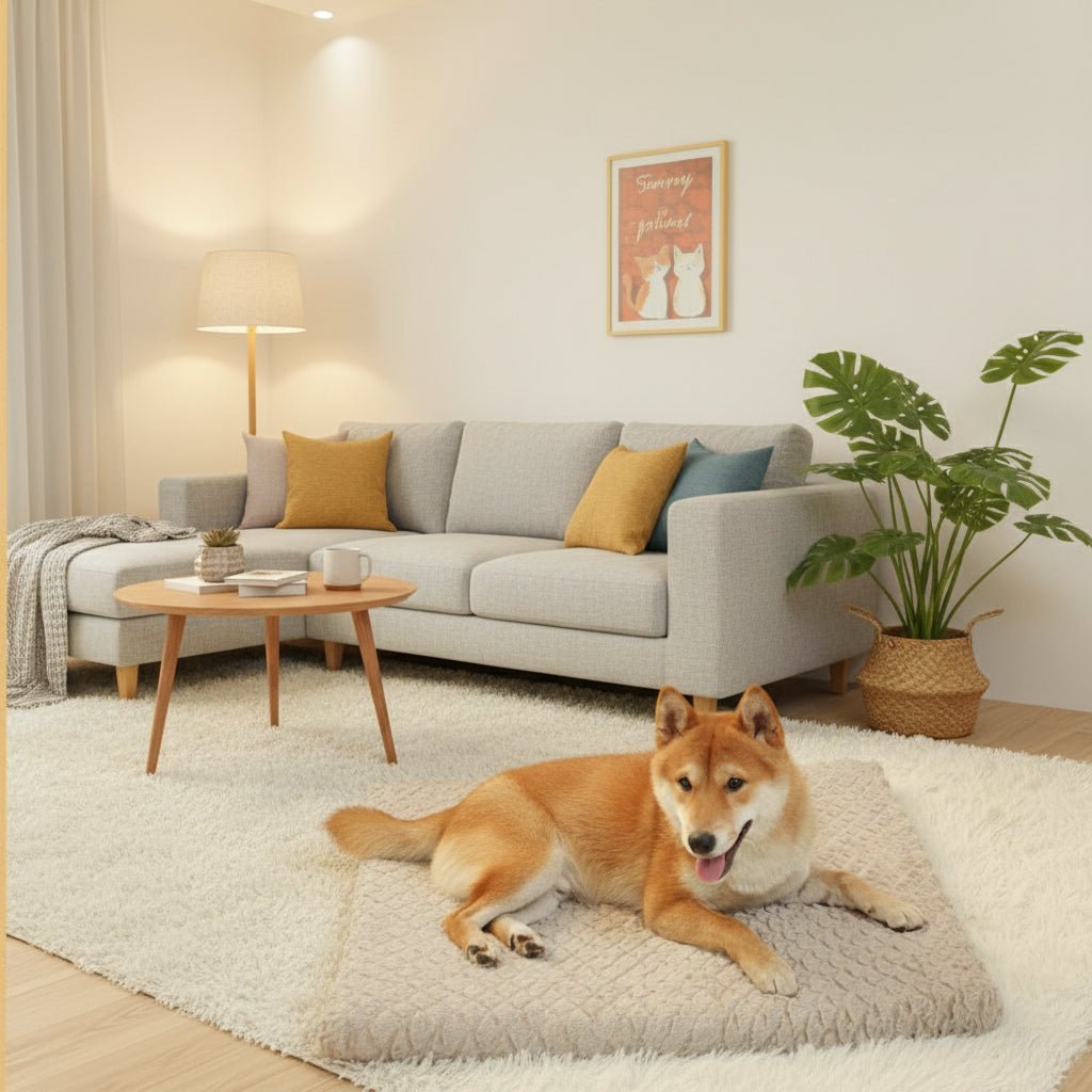 HYDROFURREST – Waterproof Orthopedic Dog Bed with Soft Removable Faux Fur