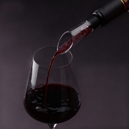 Vinolux - 4-in-1 electric wine opener - corkscrew with pourer, foil cutter & vacuum stopper for effortless wine enjoyment