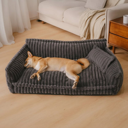 Snoozy Dream - Orthopaedic dog cushion with neck support & fluffy comfort