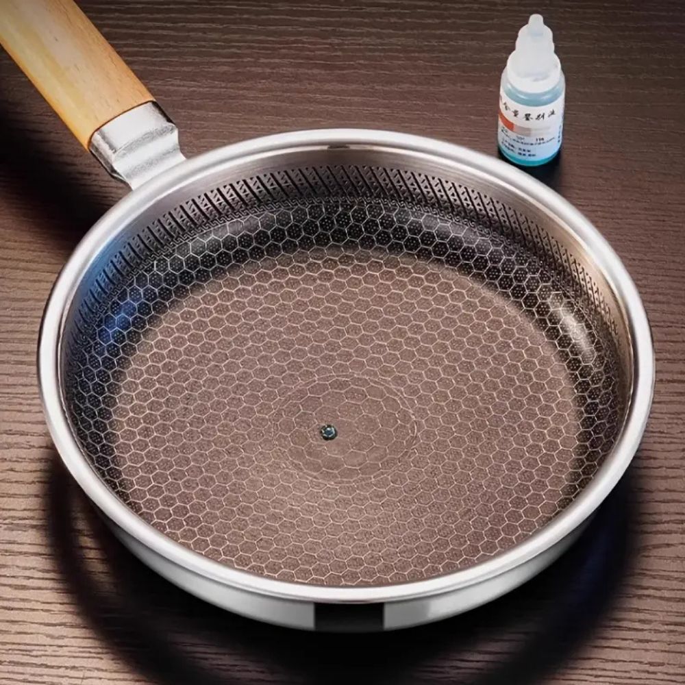 HANDLUX – Non-stick stainless steel pan for comfortable handling
