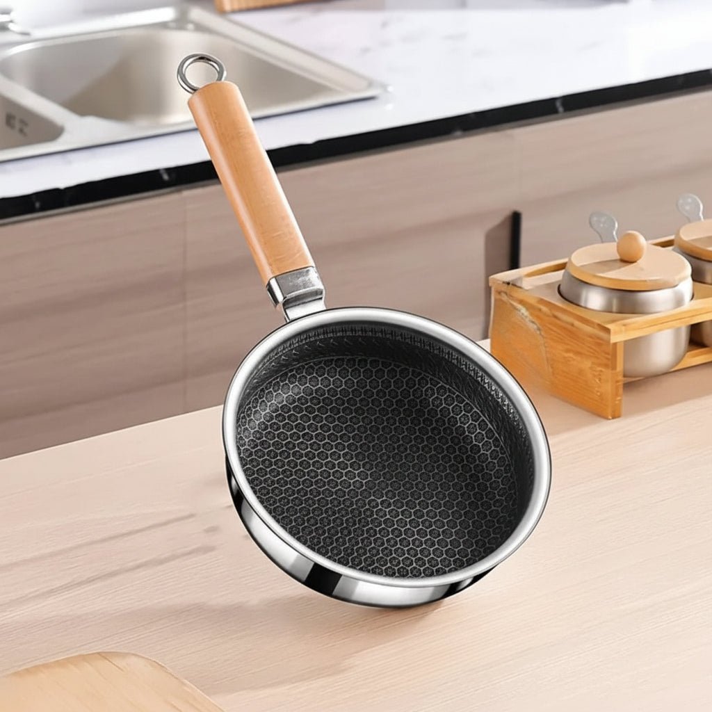 HANDLUX – Non-stick stainless steel pan for comfortable handling