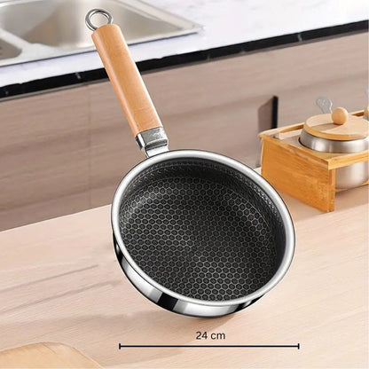 HANDLUX – Non-stick stainless steel pan for comfortable handling