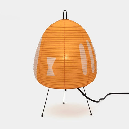 RETROPAPER – Warm Rice Paper Table Lamp with Classic Retro Silhouette