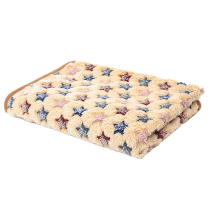 PAWSOFT – Plush Flannel Pet Blanket with Paw Design, Cozy & Easy Care