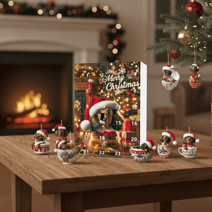 WUFFJOY – 24-day Advent calendar with dachshund theme for animal lovers
