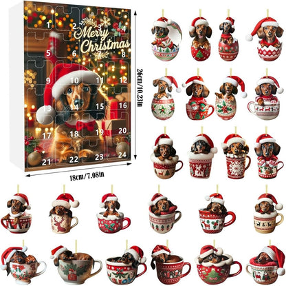 WUFFJOY – 24-day Advent calendar with dachshund theme for animal lovers