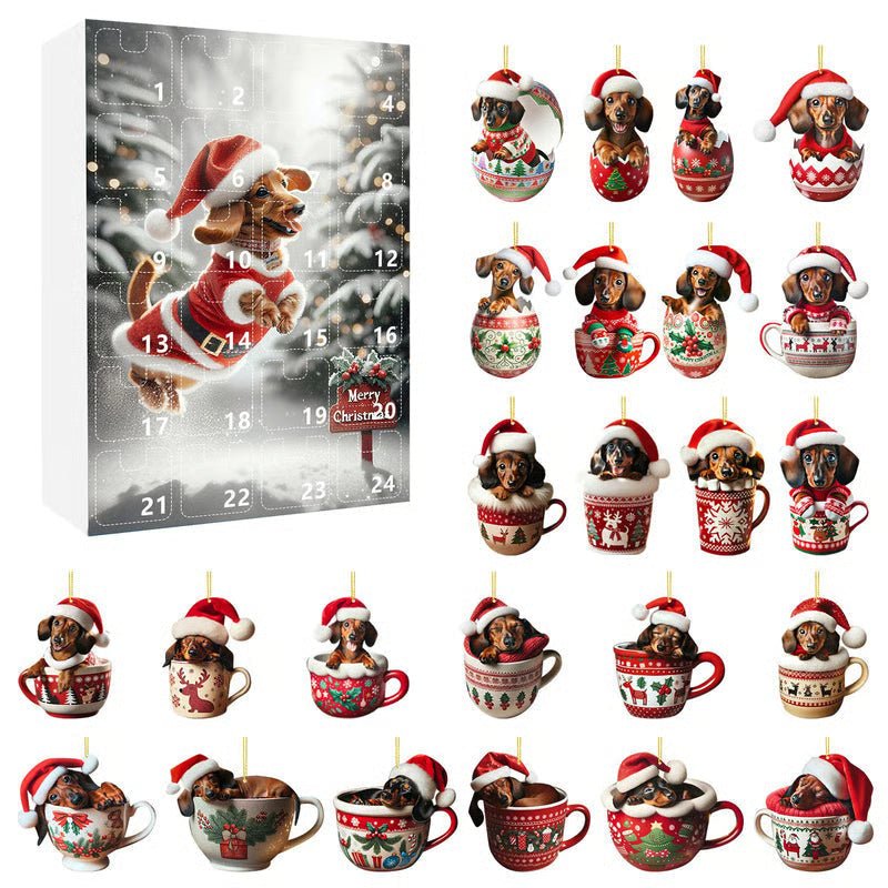 WUFFJOY – 24-day Advent calendar with dachshund theme for animal lovers