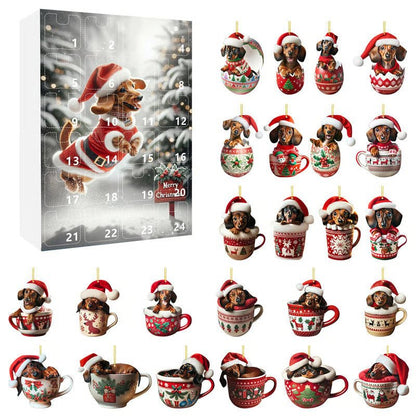 WUFFJOY – 24-day Advent calendar with dachshund theme for animal lovers