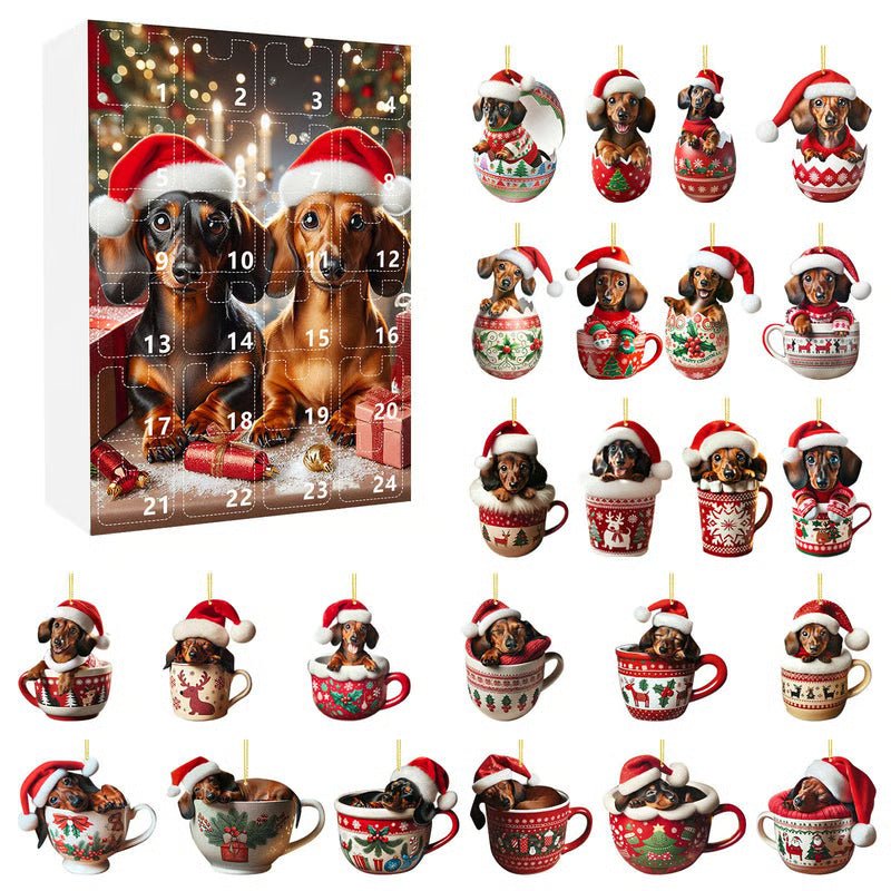 WUFFJOY – 24-day Advent calendar with dachshund theme for animal lovers