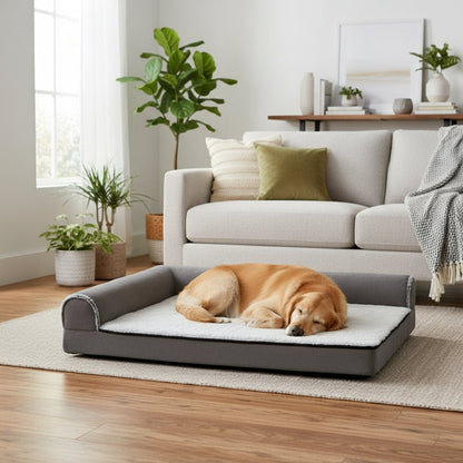 PAWZONE – L-shaped Orthopedic Foam Dog Bed