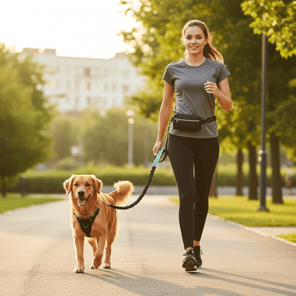 PAWRUNNER COMFORT LEASH – Padded, Hands-Free Dog Leash for Training & Walks