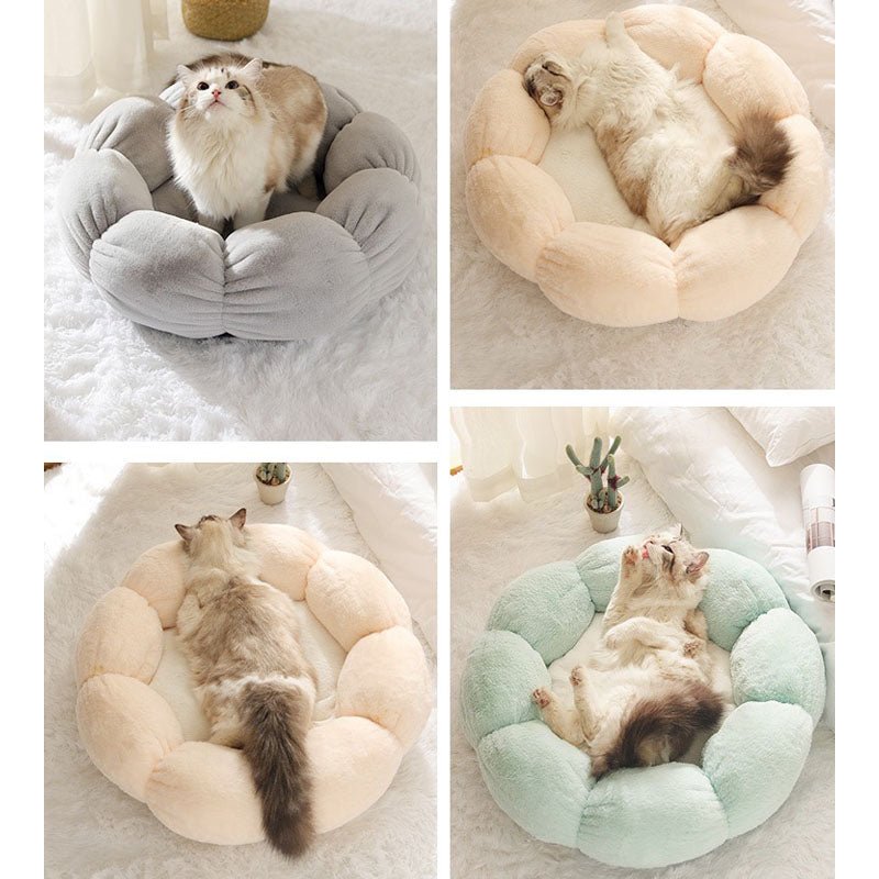 PAWFLORA – Cat Bed in Flower Shape for Deep Sleep and Relaxation