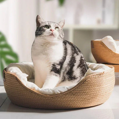 BAMBOONEST – Eco-friendly cat sofa with breathable cotton design