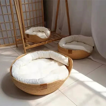 BAMBOONEST – Eco-friendly cat sofa with breathable cotton design
