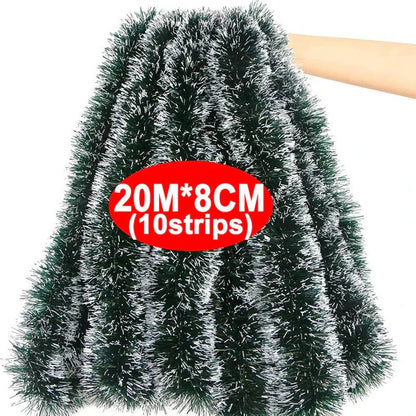 TREELINE – Premium Green Decorative Ribbon for Wreaths and Christmas Tree Decoration