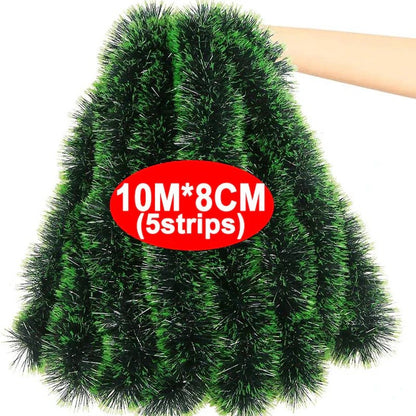 TREELINE – Premium Green Decorative Ribbon for Wreaths and Christmas Tree Decoration