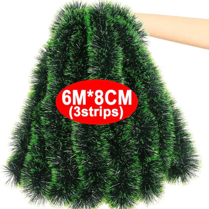 TREELINE – Premium Green Decorative Ribbon for Wreaths and Christmas Tree Decoration