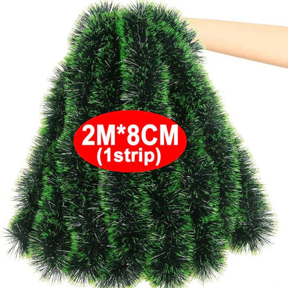 TREELINE – Premium Green Decorative Ribbon for Wreaths and Christmas Tree Decoration
