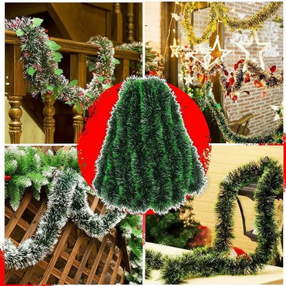 TREELINE – Premium Green Decorative Ribbon for Wreaths and Christmas Tree Decoration