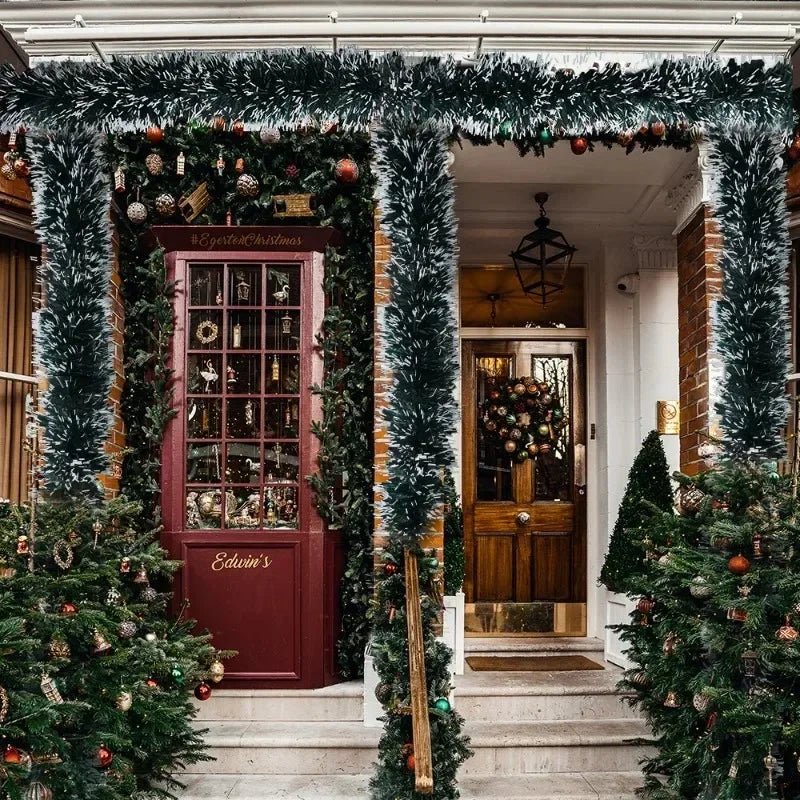 TREELINE – Premium Green Decorative Ribbon for Wreaths and Christmas Tree Decoration