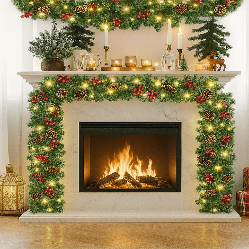 EVERBRIGHT GARLAND – Illuminated Christmas Garland with Timer Function