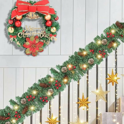 EVERBRIGHT GARLAND – Illuminated Christmas Garland with Timer Function